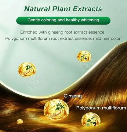 ⏳🔥Last Day-Buy 1 Get 1 Free🔥⏰Botanical Fruit Essence Hair Color Cream – Full Gray Coverage, Nourishing Care & Fuller-Looking Hair