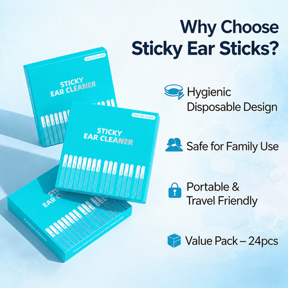 🔥Last Day-Buy 1 Get 1 Free🔥Sticky Ear Cleaning Sticks