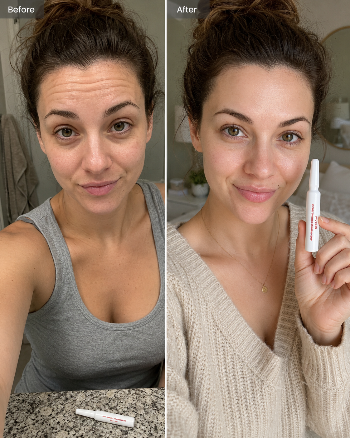 Customer-submitted before-and-after photo from Samantha K.