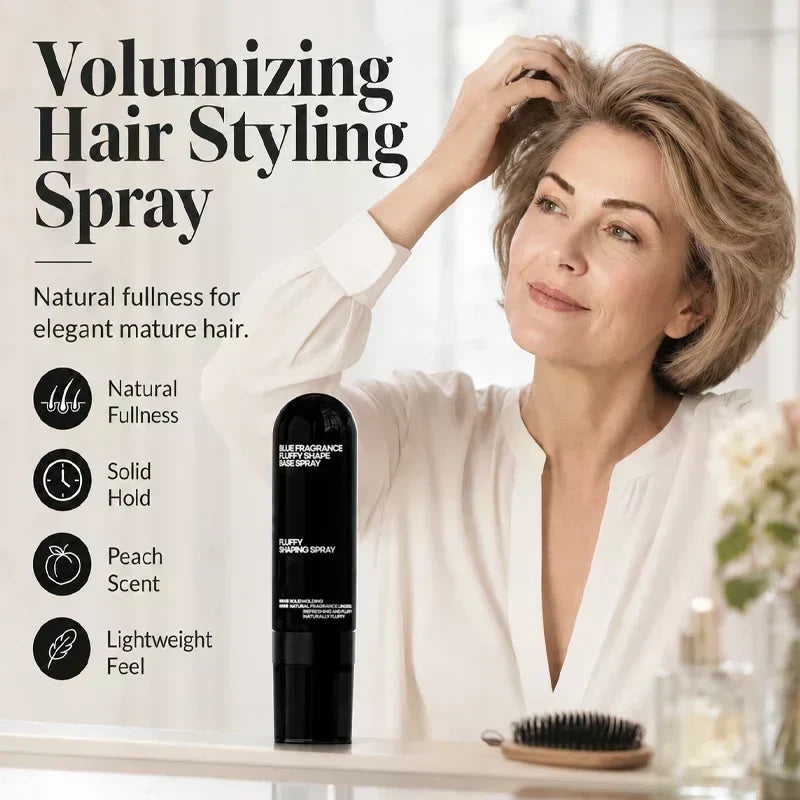 ⏳🔥Last Day-Buy 1 Get 1 Free🔥⏰Peach-Scented Volumizing & Setting Spray – Lightweight, Bouncy Hair & Long-Lasting Hold ✨